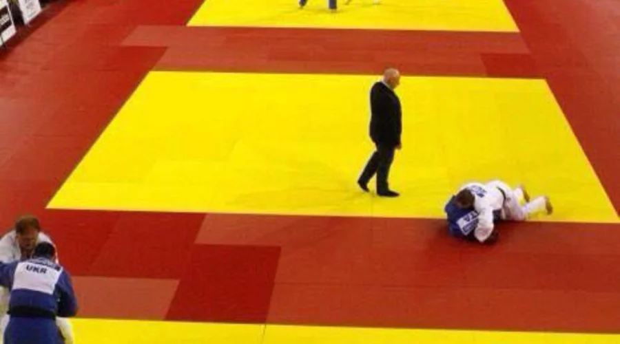 Татами МАТЕРИК для Чемпионата среди ветеранов по дзюдо в Праге 2014г.